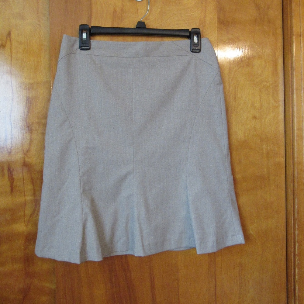 The Limited khaki flared pencil skirt size 0